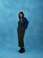 Solid Casual Short Denim Jacket For Women, Women navy blue short denim jacket