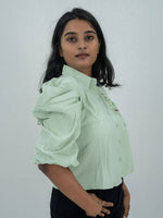 Korean Top With Embroidery Work Shirt For Women