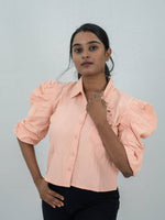 Korean Top With Embroidery Work Shirt For Women