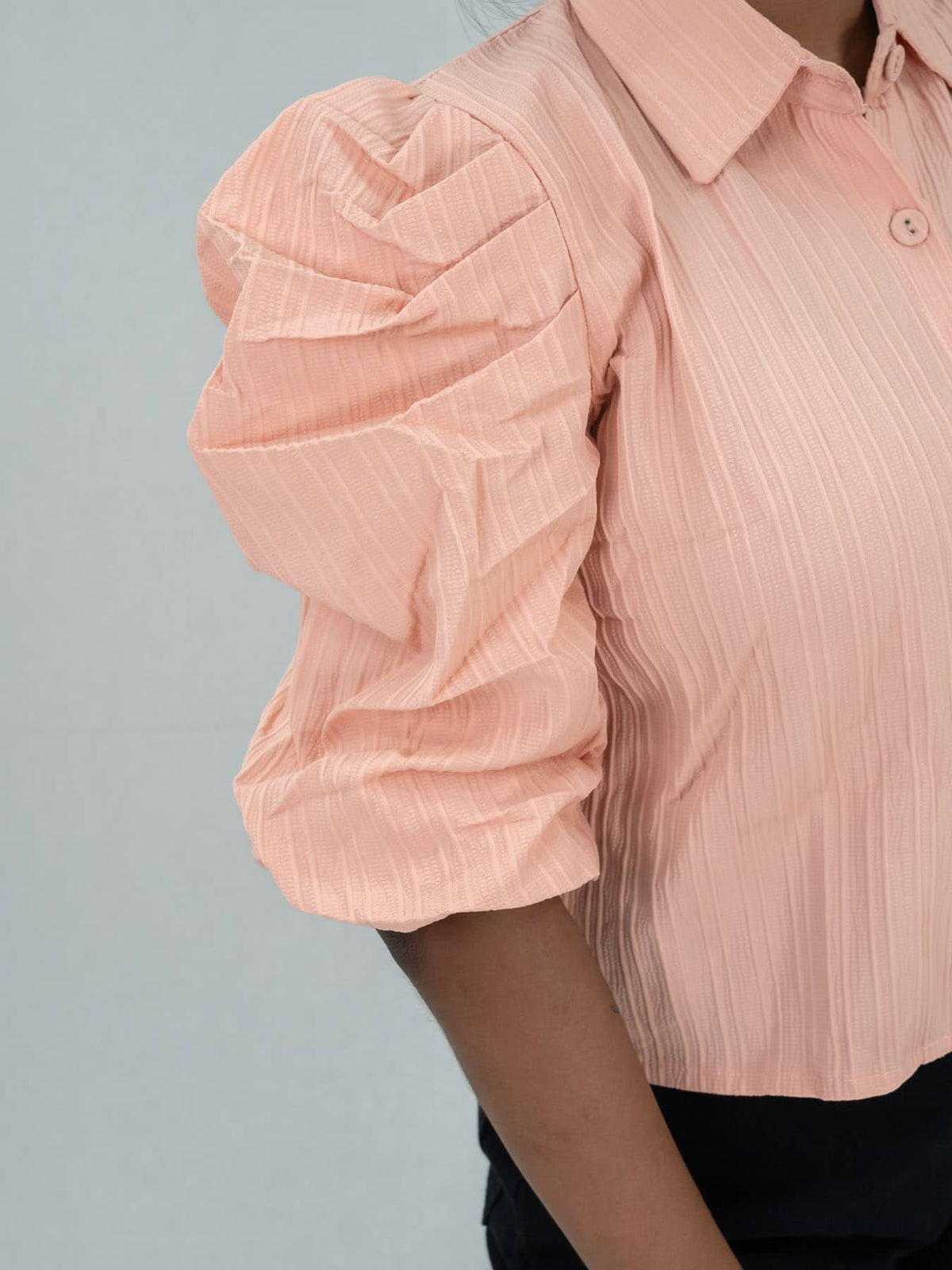 Korean Top With Embroidery Work Shirt For Women