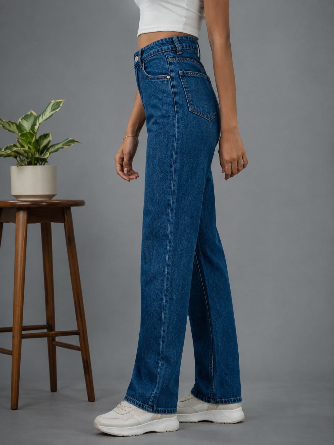 High Waist Wide Leg Jeans
