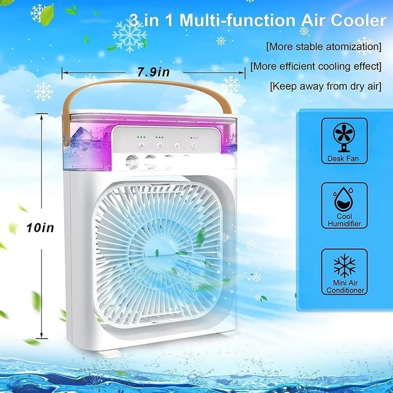 3 in 1 Multi Functional Air Cooler Fan (works without electricity)