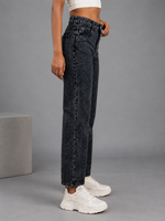 High Waist Relaxed Jeans For Women