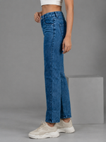 High Waist Relaxed Jeans For Women