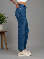High Waist Relaxed Jeans For Women